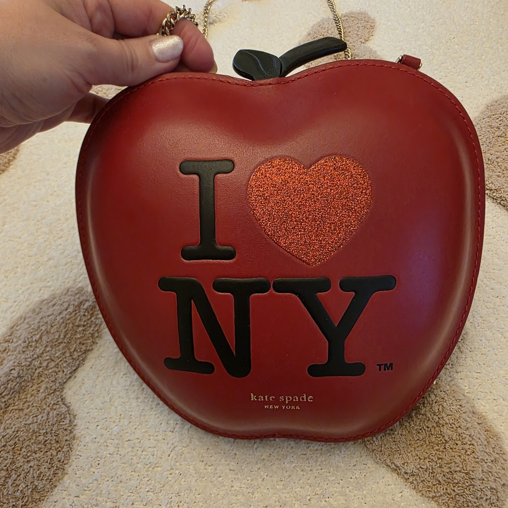 Kate Spade I Love NY Red Apple Crossbody Bag